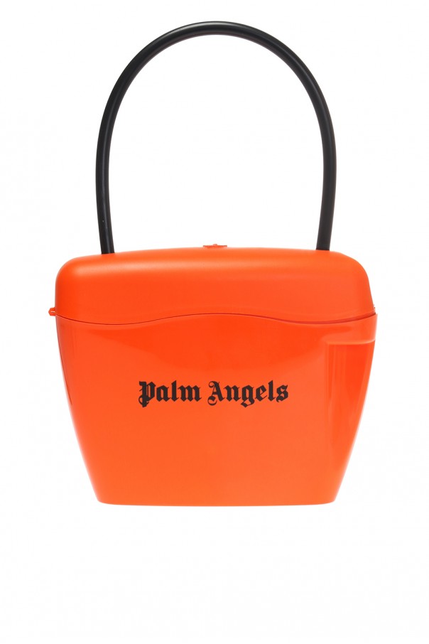 Orange Padlock hand bag with lock Palm Angels Vitkac France